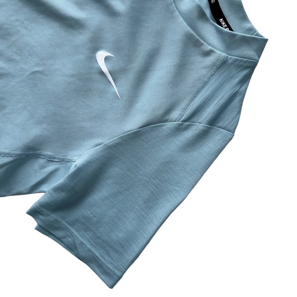 NIKE WOMENS RUNNING DRI-FIT  SHORT SLEEVE TEE CLASSIC SIZE S BABY BLUE - Picture 11 of 15